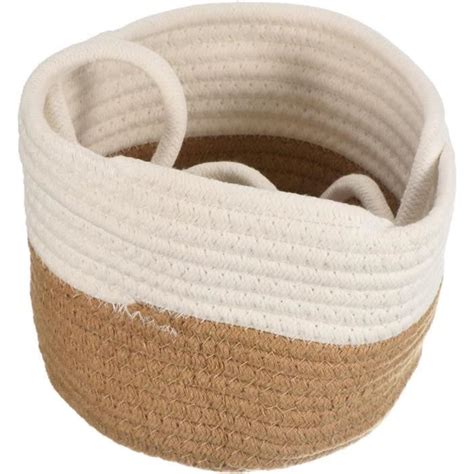 Pots De Fleurs TRAHOO Cylindrique En Tissu Blanc 16cm