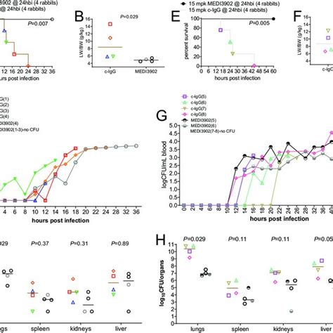 Medi Prophylaxis Improved Survival And Reduced Bacterial Burden In