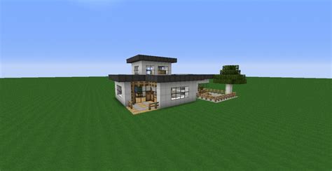 Modern House With Waterfalls In One Room Minecraft Project