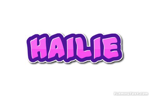 Hailie Logo Herramienta De Diseño De Nombres Gratis De Flaming Text