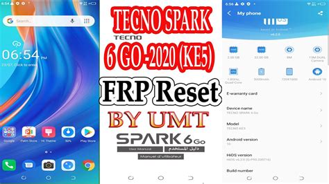 Tecno Spark 6 Go 2020 KE5 Frp Pin Pattern Remove UMT MTK Tool 1