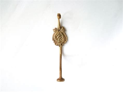 1 Wall Hook Coat Hook Solid Brass Ornate Victorian Style Hooks