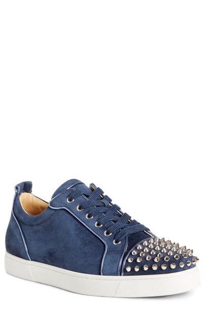 Christian Louboutin Men S Louis Junior Spikes Collage Red Sole Sneakers