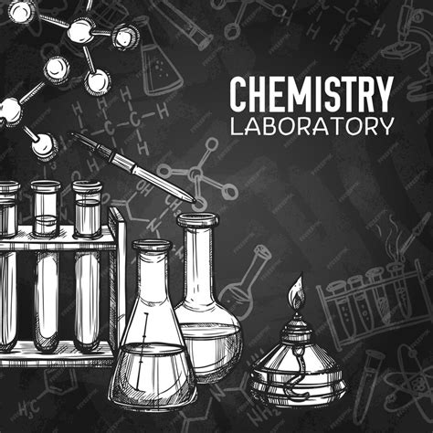 Free Vector Chemistry Laboratory Chalkboard Background