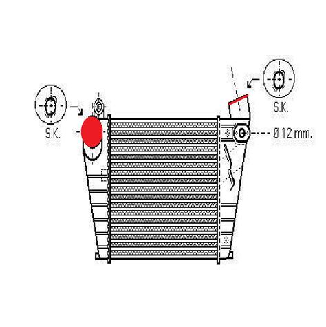 Radiador Intercooler Volkswagen Bora Golf Iv Audi A3 Acople Radiadores RB