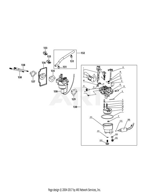 Troy Bilt Tb30r Carburetor Diagram