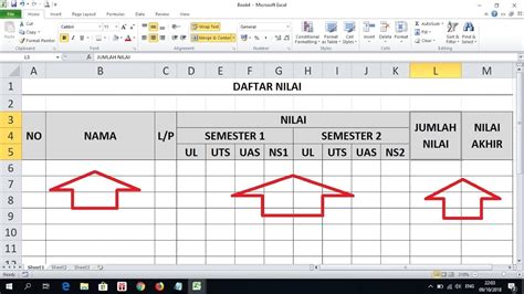 Detail Contoh Tabel Nilai Siswa Koleksi Nomer 31