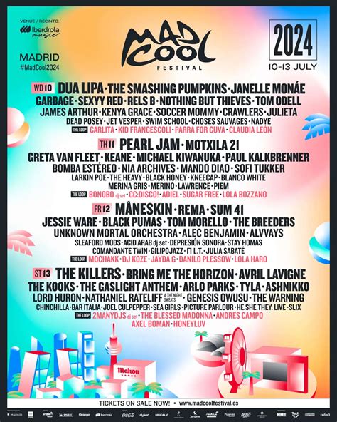 Mad Cool Cierra Su Cartel Con The Killers M Neskin O Rema