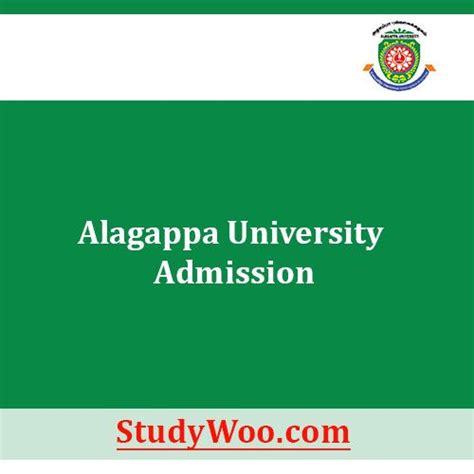 Alagappa University Admission 2021 22 Courses Application Form Last