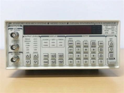 Stanford Research Systems Cg Synthesized Clock Generator Signal