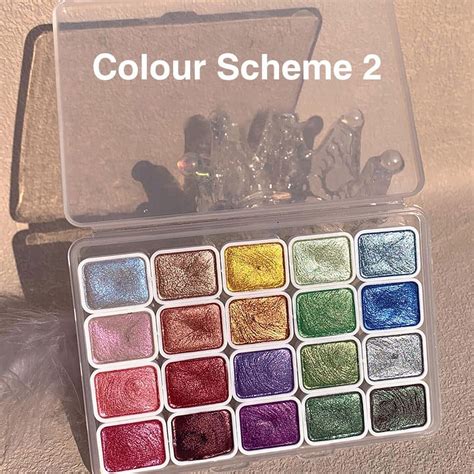 Pearlescent Watercolor Setstudent Semi Moist Pearl Watercolor