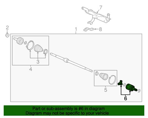 2012 2015 Honda Civic Joint Inboard 44310 TR0 A01 Clarkknapp Honda