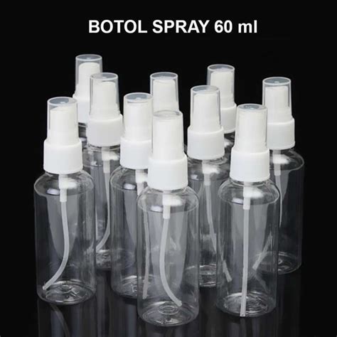 Promo Botol Spray Bening Bahan Pet Tebal 60ml Semprotan Plastik Spray