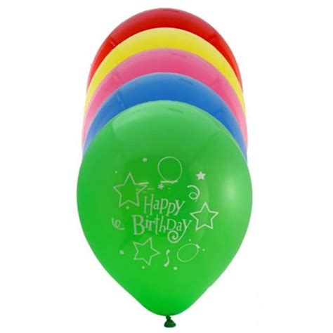 Buy Alpen Happy Birthday Balloons 20pk 25cm Assorted Colours At