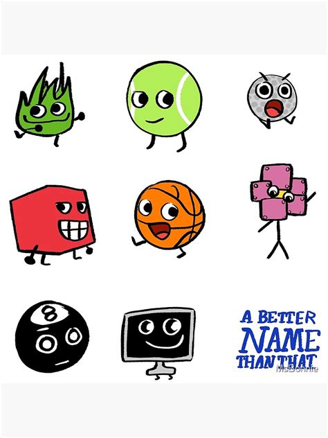 "BFB A BETTER NAME THAN THAT Pack" Poster for Sale by MsBonnie | Redbubble