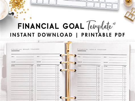 The Financial Goals Template You Need Right Now - World of Printables