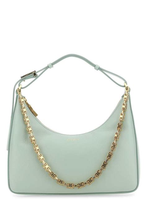 Givenchy Moon Cut Out Small Leather Shoulder Bag In Green Modesens