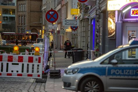 Erfurt Größerer Polizeieinsatz unweit des Hauptbahnhofs Zwei Männer