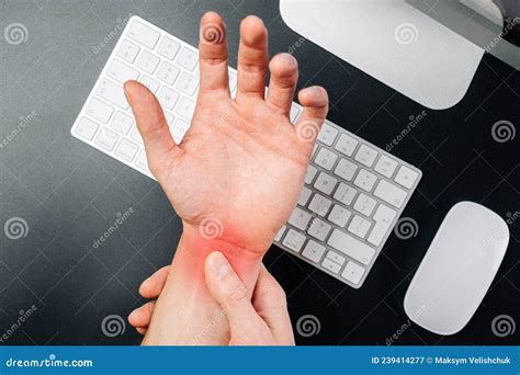 Carpal Tunnel Syndrome Hand Pain In Man Injury Wrist Arthritis Office