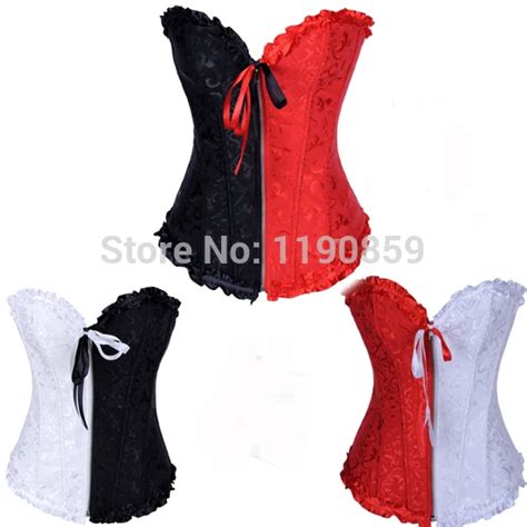 Aliexpress Buy Free Shipping UK Sexy Lace Boned BUSTIER BASQUES CORSET LINGERIE SETS