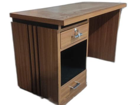 Sheesham Wood Rectangular Brown Wooden Office Table With Storage At Rs