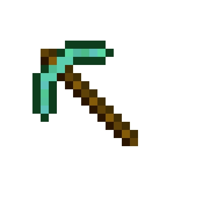 Minecraft Diamond Pick Pixel Art Images & Pictures - Becuo