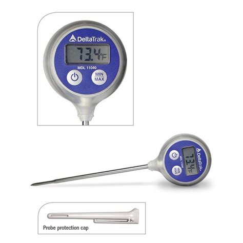 Waterproof Dual Scale Digital Thermometer With Min Max And Hold