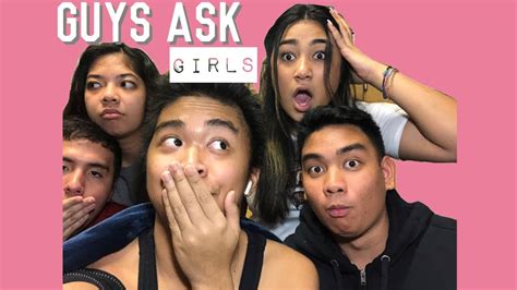 Guys Ask Girls Questions Their Afraid To Ask Ii Challenege Youtube