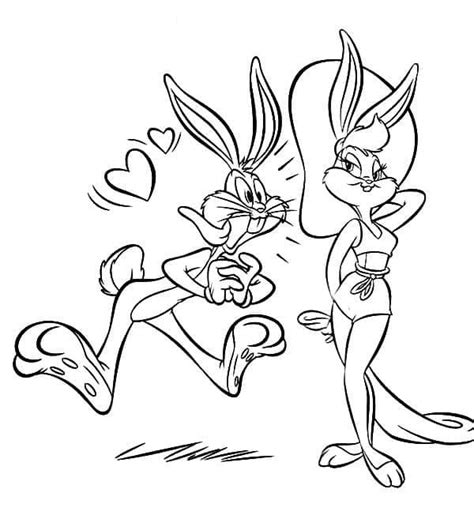 Desenhos De Lola Bunny E Pernalonga Para Colorir E Imprimir The Best