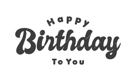 Premium Vector Happy Birthday Lettering Vector