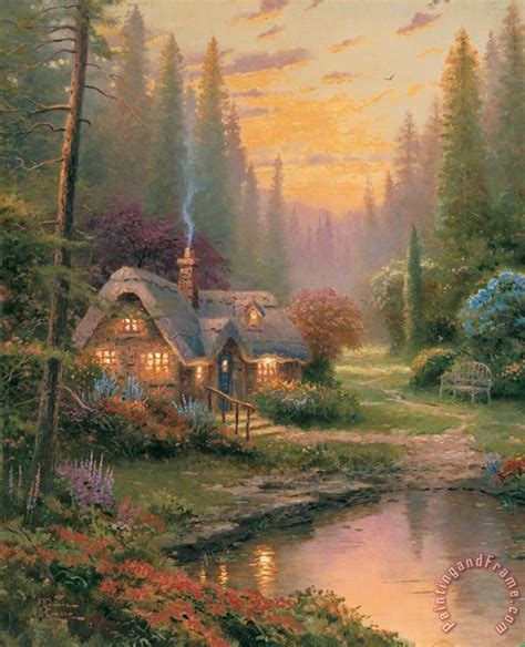 Thomas Kinkade Meadowood Cottage painting - Meadowood Cottage print for ...