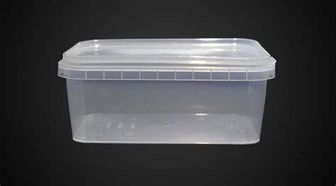 White Rectangular Tamper Evident Container Ml For Packing Use