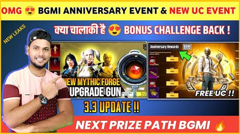 Omg 😍 Bgmi Anniversary Event Next Mythic Forge Bgmi Next Prize Path