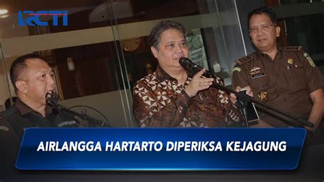 Diperiksa Jam Lebih Airlangga Hartarto Dicecar Pertanyaan Sip