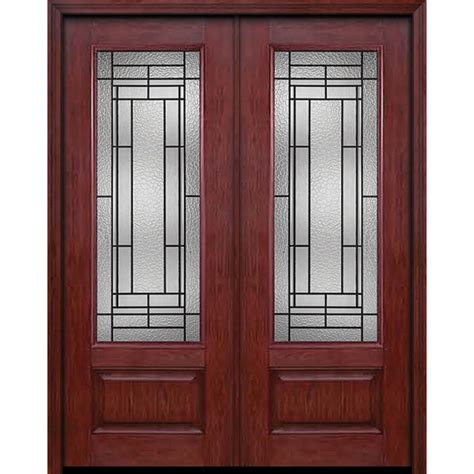 Eswda X Exterior Cherry In Lite Double Entry Door Pembrook