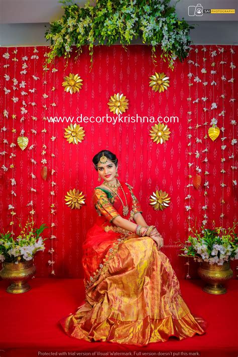 Decoration Ideas For Half Saree Function Drarchanarathi Wallpaper