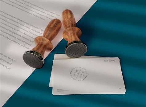 Premium Psd Stamp Mockup