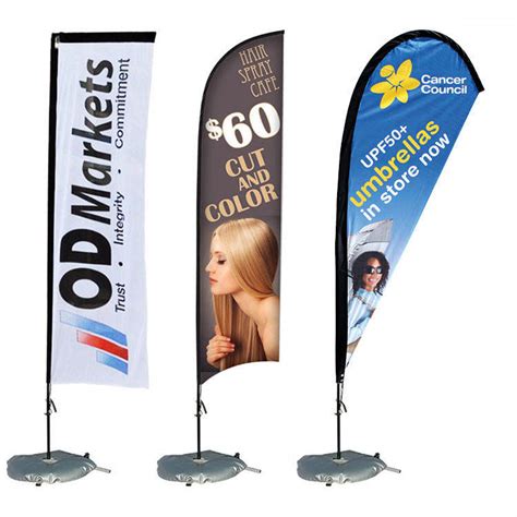 Advertising Custom Flying Teardrop Flag Feather Flag Banners Beach