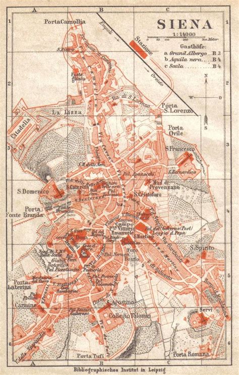 Siena In Pianta Siena Mappe Illustrate Mappe