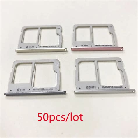 50pcslot Sim Card Holder For Samsung Galaxy A3 A5 A7 2016 Dual Sim Micro Sd Card Tray Slot A310