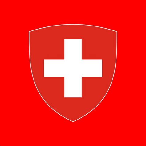 Premium Photo The Official Current Flag And Coat Of Arms Of Swiss