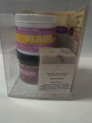 Body Butter Lady! Skin problems? Try our Mingle or plain.