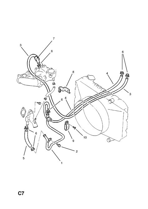 Opel RASCAL Heater Hoses And Fixings Opel EPC Online Nemigaparts