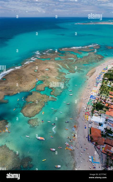 Porto De Galinhas Beach Ipojuca Near Recife Pernambuco Brazil Stock