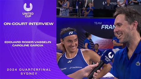 Roger Vasselin Garcia S On Court Interview United Cup