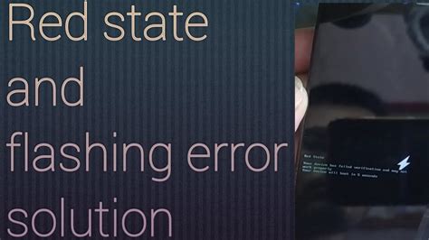 Vivo Y81i 1812 Red State Flashing Error Problem Solution YouTube