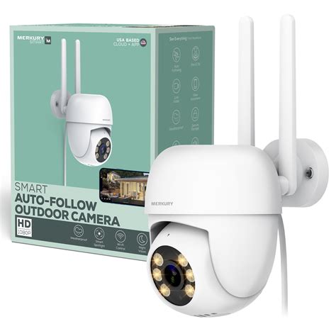 Merkury Innovations Smart Outdoor Auto Follow Camera Walmart