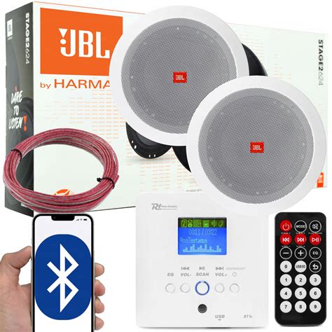 JBL 2 GŁOŚNIKI SUFITOWE WZMACNIACZ BLUETOOTH USB Sklep Opinie Cena