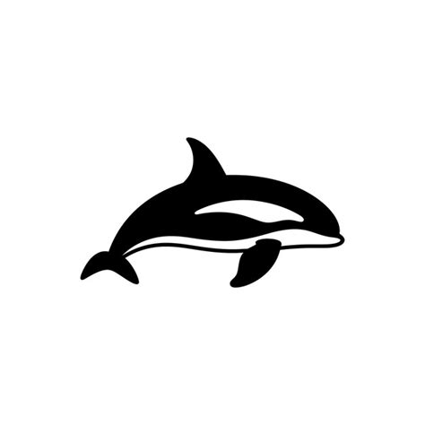 Premium Vector Killer Whale Icon On White Background Simple Vector