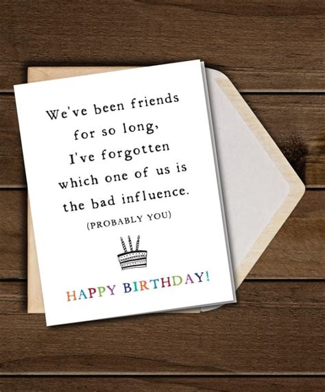 Funny Birthday Card Quotes For Best Friend - ShortQuotes.cc